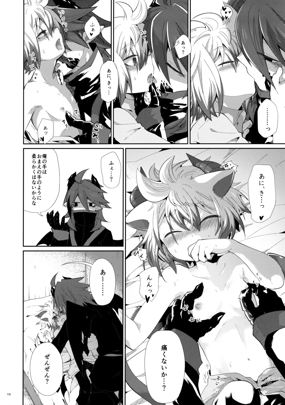 Page 9 of doujinshi Hatsujou Nyanko wa Aniki ni Muchuu