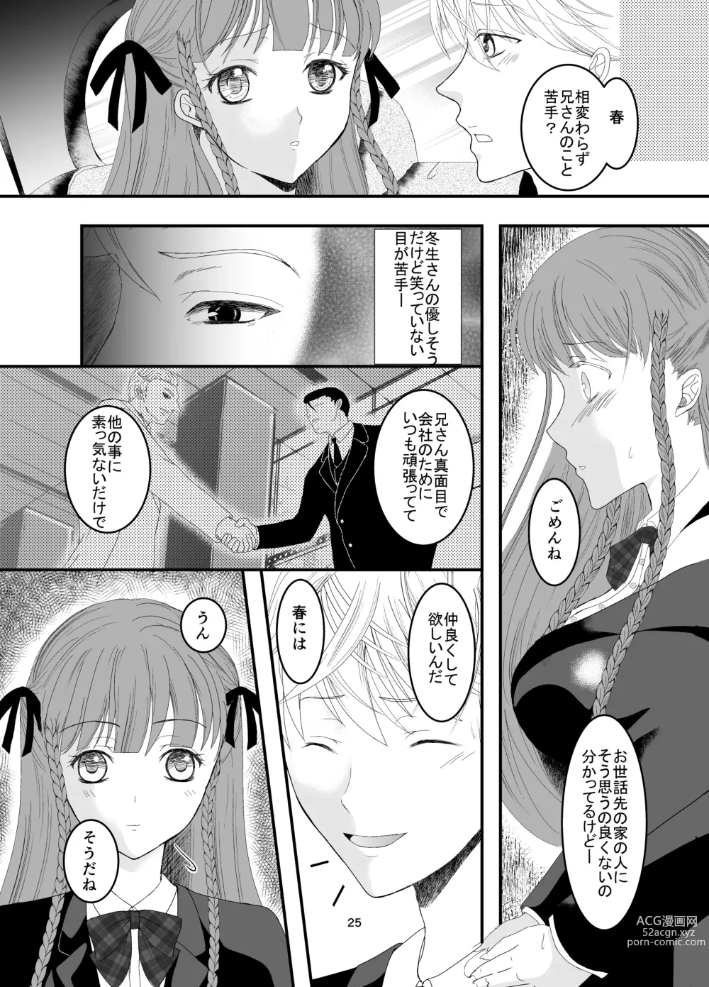 Page 25 of doujinshi Suki na Hito no, Ani ni... Osananajimi no Koibito (JK) ga Harachigai no Ani (Kuzuo) ni Netorareru Hanashi