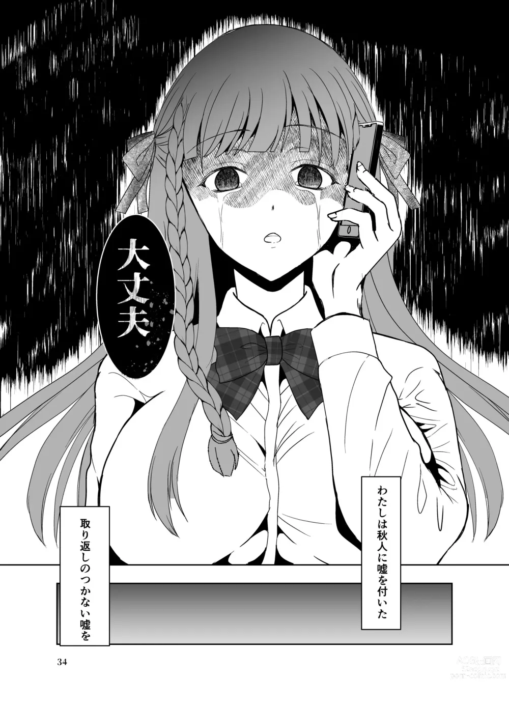 Page 33 of doujinshi Suki na Hito no, Ani ni...2 ~ Osananajimi no Koibito (JK) ga Harachigai no Ani (Kuzuo) ni Netorareru Hanashi