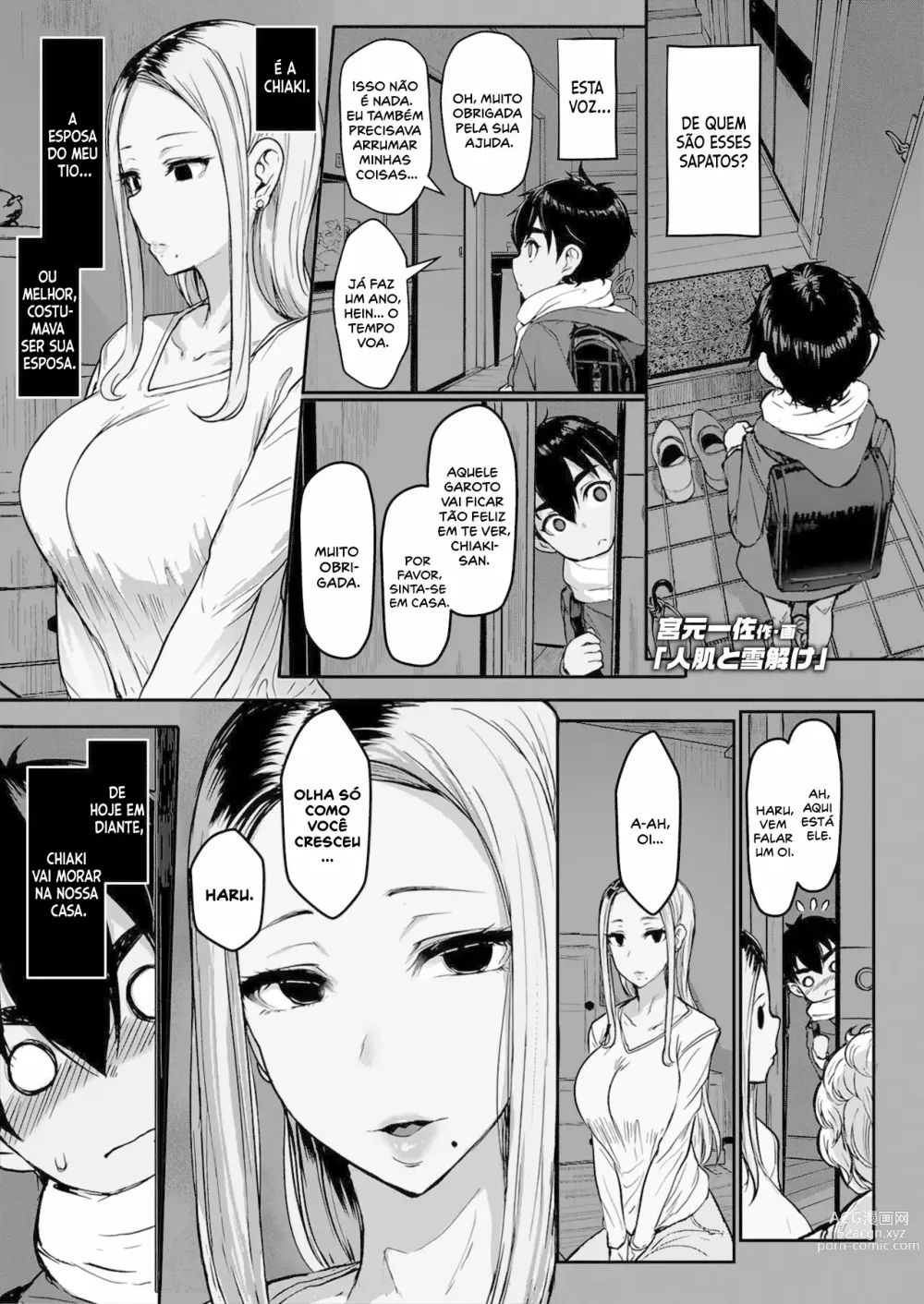 Page 1 of doujinshi Hitohada to Yukidoke