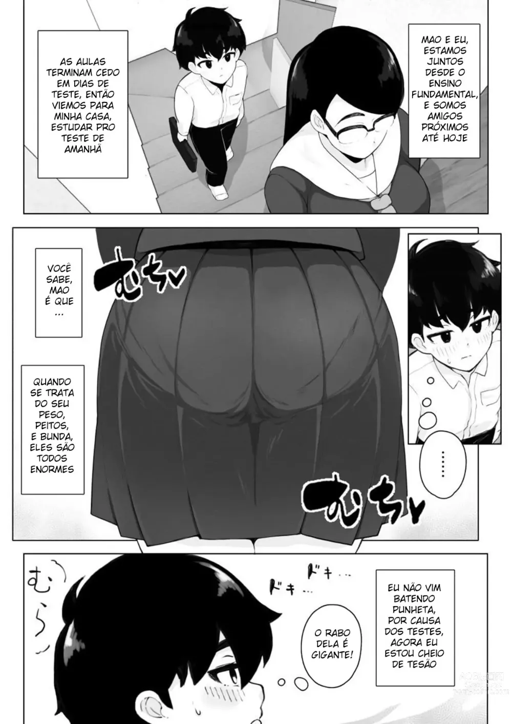 Page 3 of doujinshi Class 1 Shiri ga Dekai Megane no Osanajimi ni Nakadashi Shiro to Honnou ga Itte iru