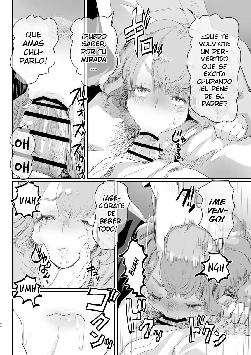 Page 21 of doujinshi Papa no Onaho ni Nare! ~Ero Oyaji no Ejiki ni Natta Otokonoko~