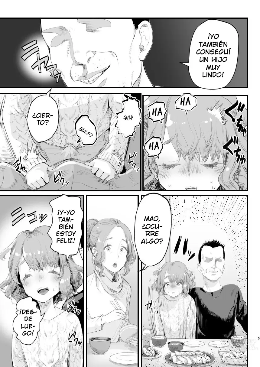 Page 4 of doujinshi Papa no Onaho ni Nare! ~Ero Oyaji no Ejiki ni Natta Otokonoko~