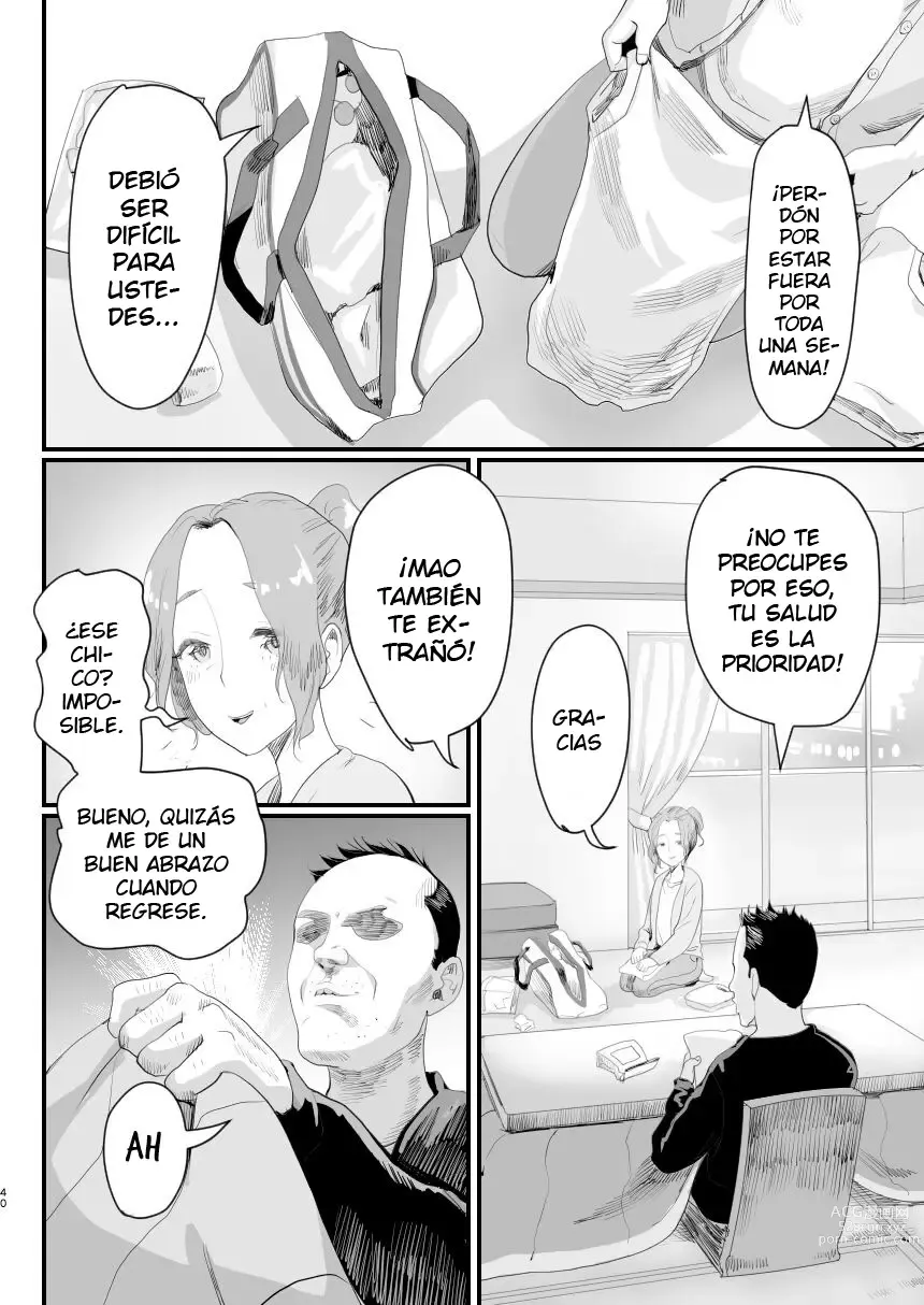 Page 39 of doujinshi Papa no Onaho ni Nare! ~Ero Oyaji no Ejiki ni Natta Otokonoko~