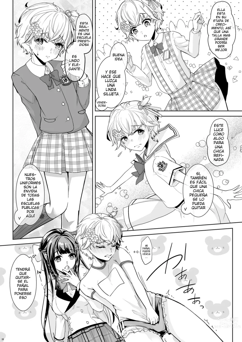 Page 17 of doujinshi Watashi no Kawaii Omorashi Sensei