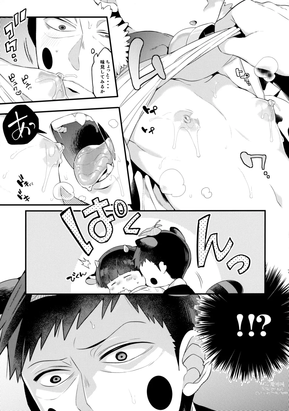 Page 8 of doujinshi Tanuki ha Shiboritate no Gyuunyuu ga Osuki.