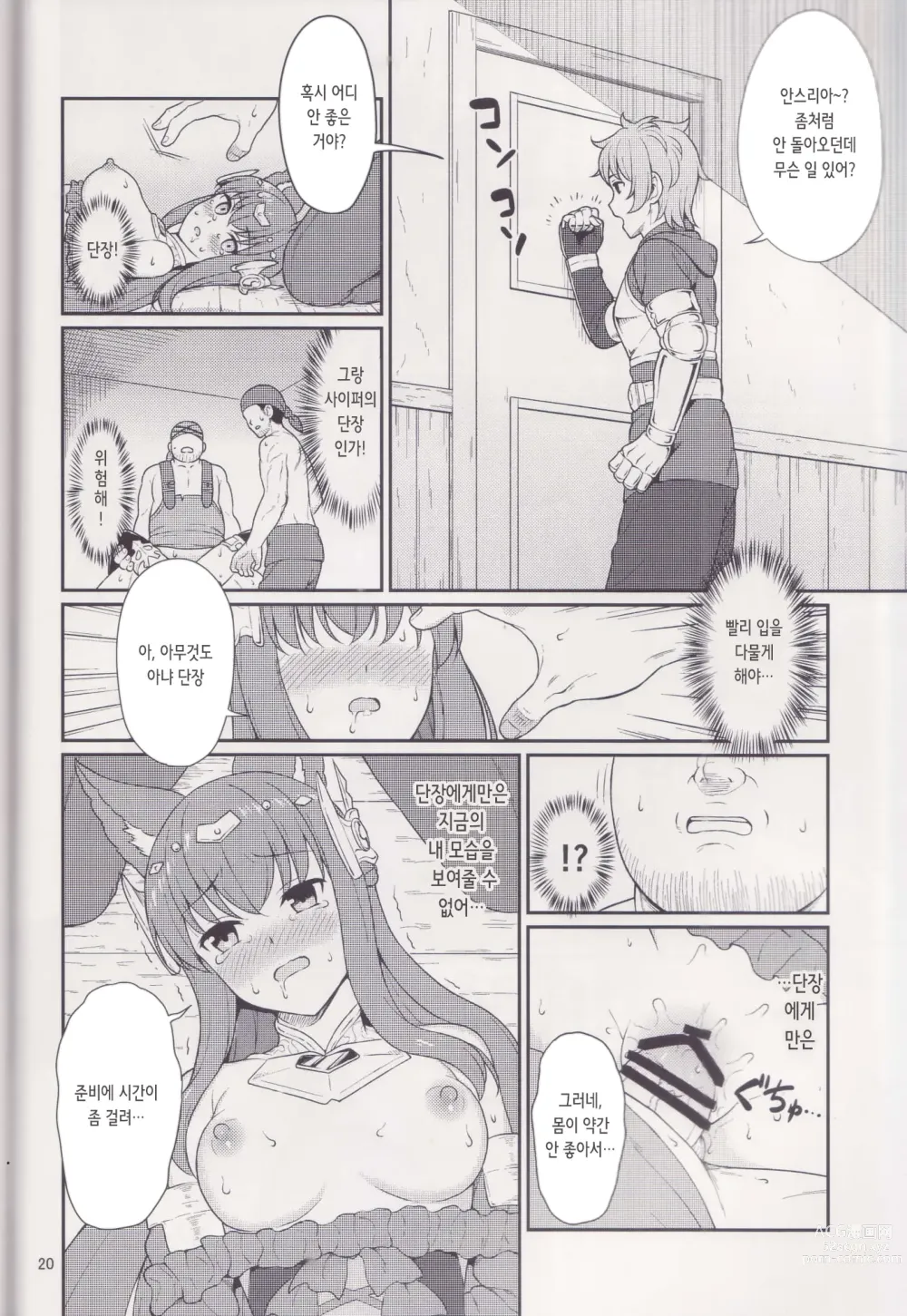 Page 19 of doujinshi 사로잡힌 안스리아