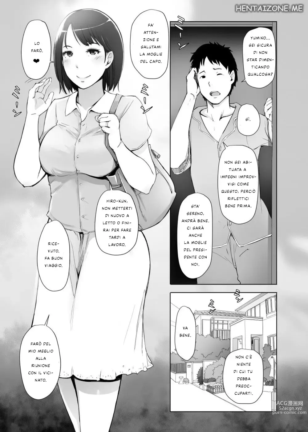 Page 2 of doujinshi Donna Sposata e un Vecchio Presidente (decensored)