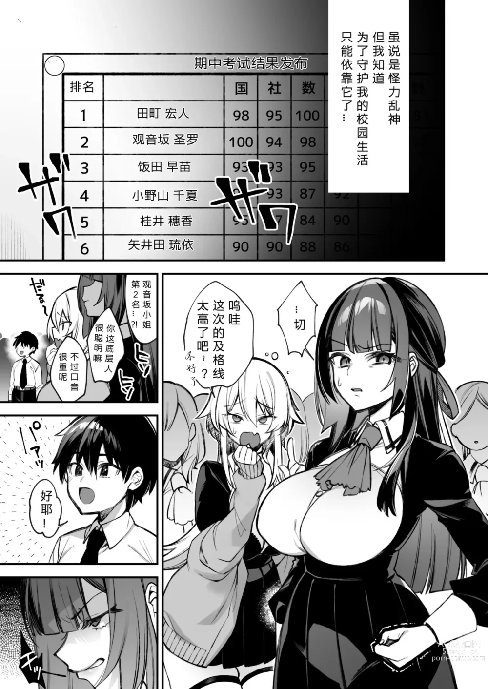 Page 4 of doujinshi Okasare Saimin 2 Danshi Ichiri Shika Inai Gakuen de Seikaku Saiaku no Ijimekko ni Okasare Makuru