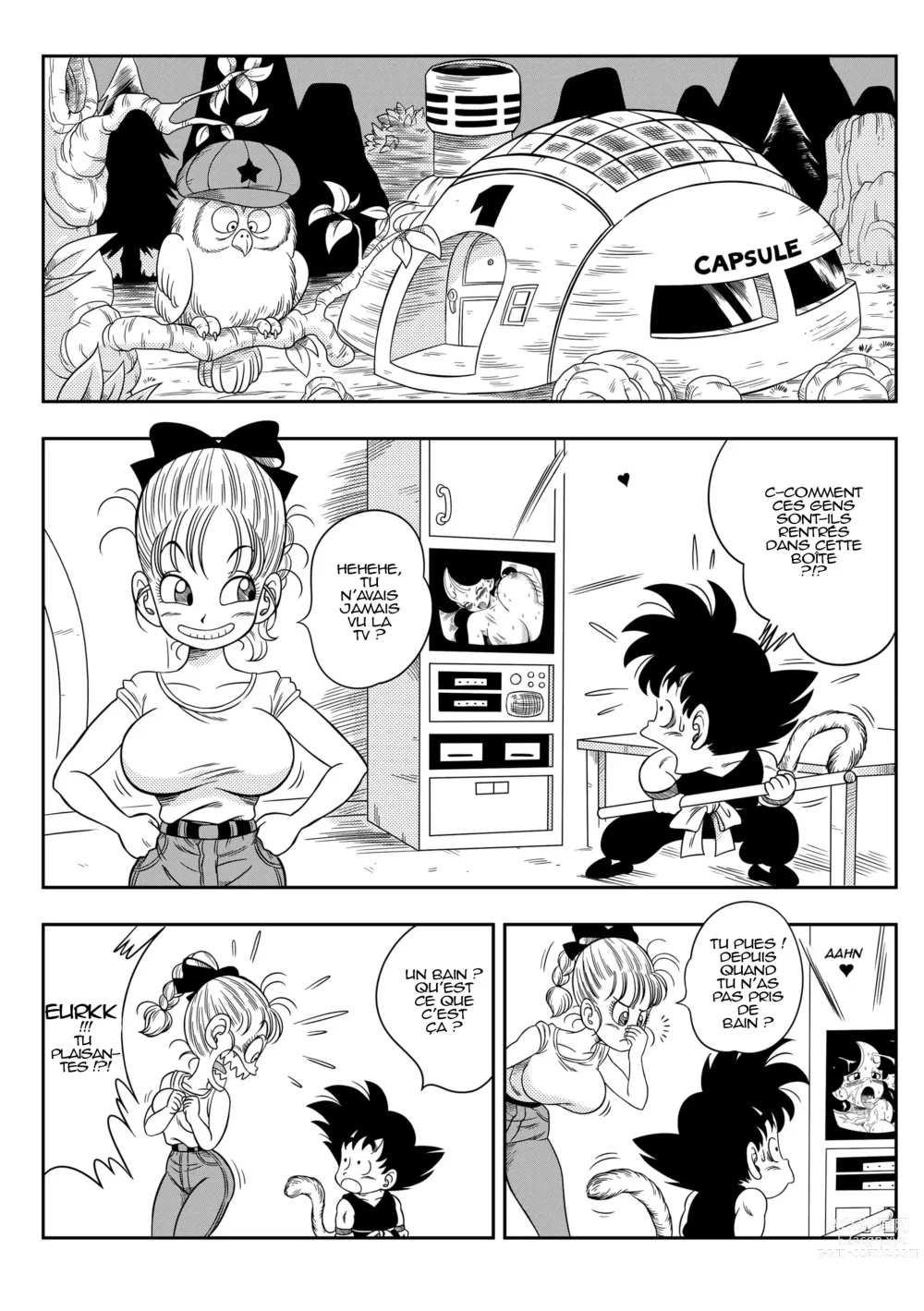 Page 2 of doujinshi bulma et goku sex dans le bain