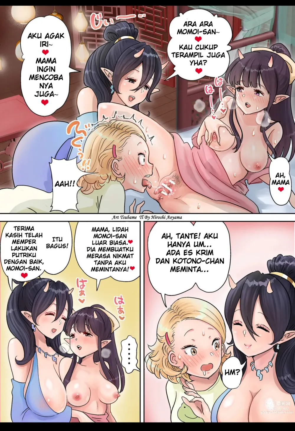 Page 9 of doujinshi Futanari x Oni Mother and Daughter