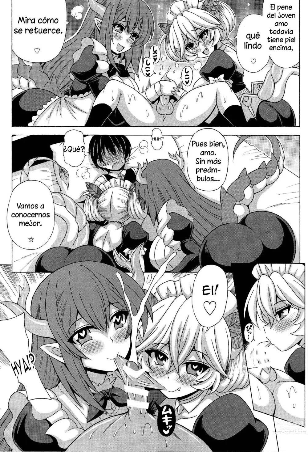 Page 4 of doujinshi El joven amo y las sirvientes traviesas