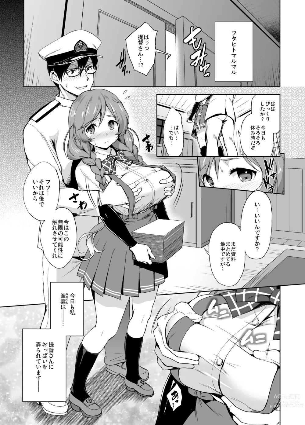 Page 3 of doujinshi Minegumo Ikunyuu Nisshi