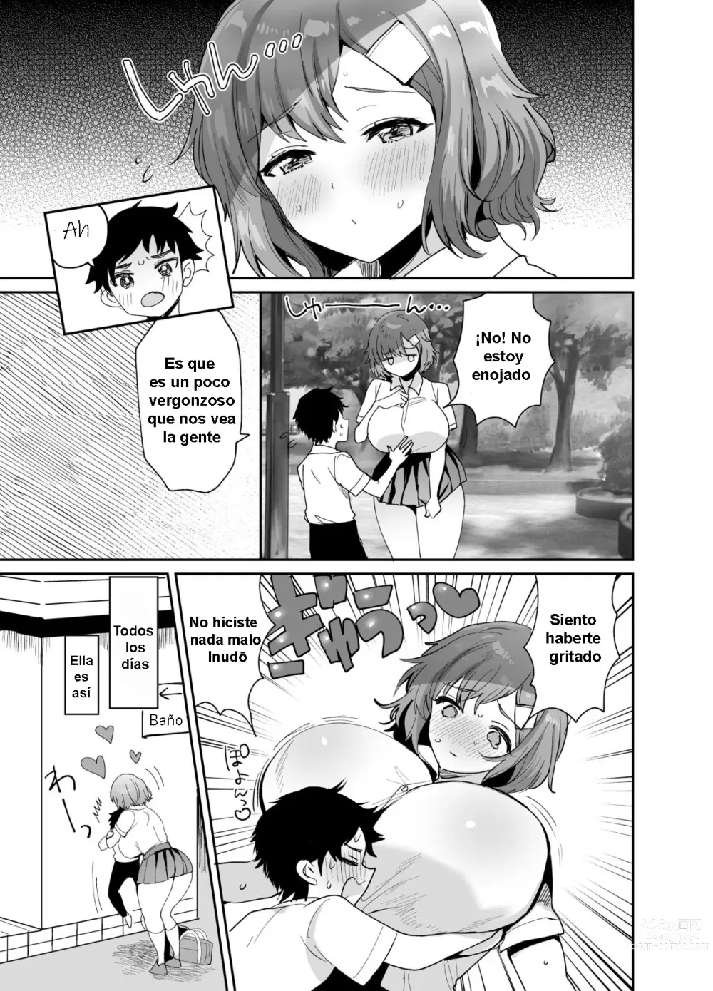 Page 4 of doujinshi Dekkakute Mukuchi de Ecchi na Kanojo