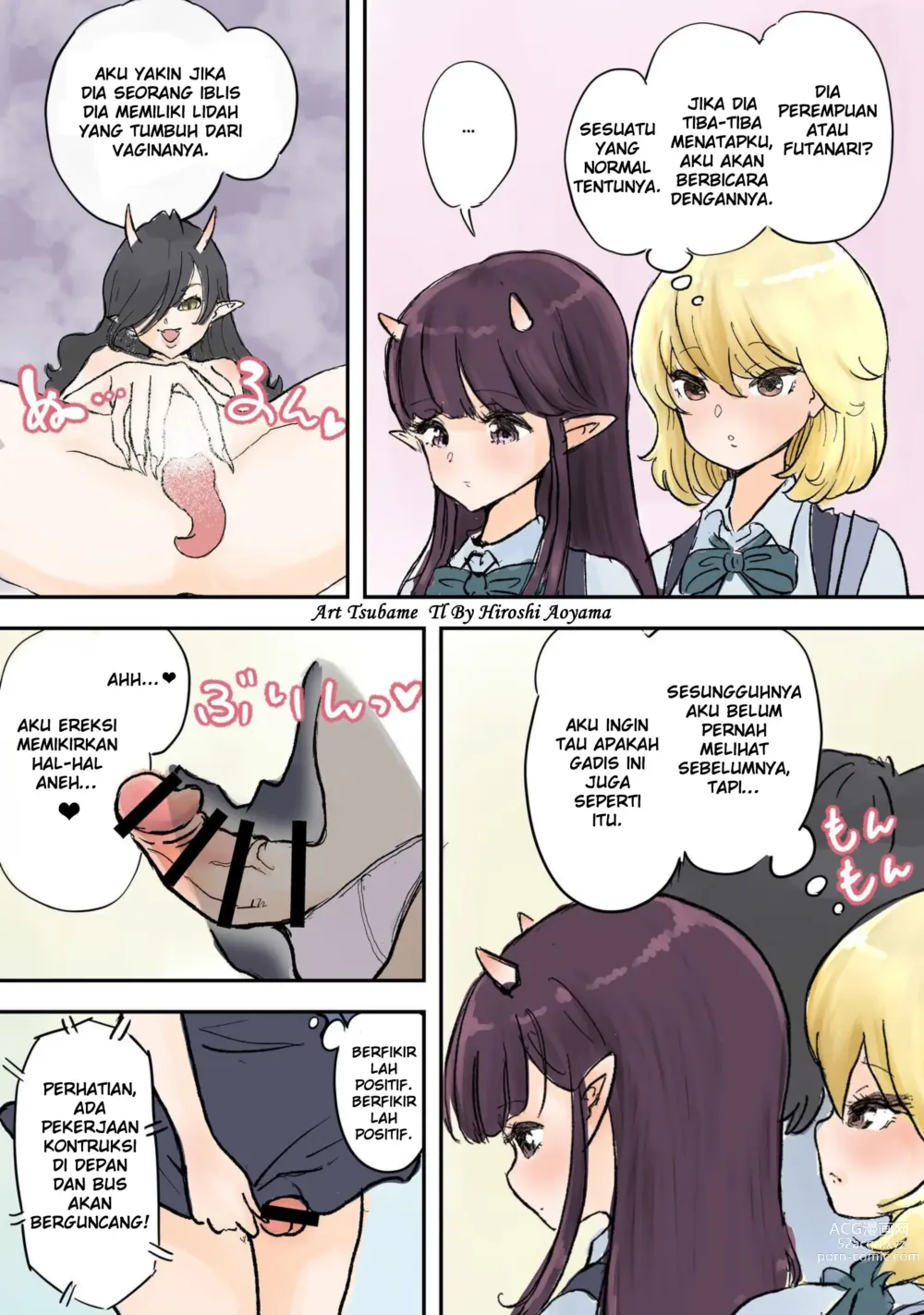 Page 3 of doujinshi Futanari x Tongue Pussy Lucky Lewd