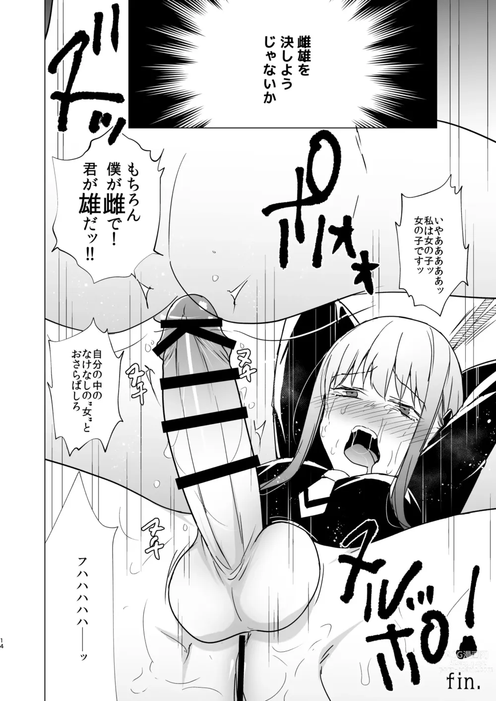 Page 14 of doujinshi Onna no Chinpo to Shiri Miwaku no Session