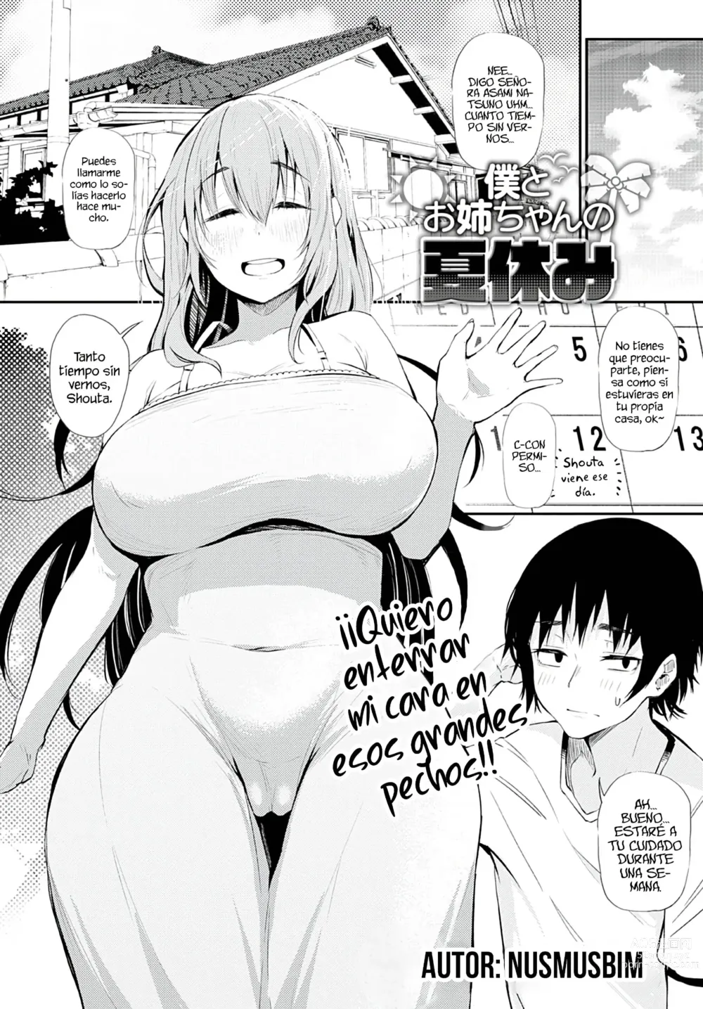 Page 1 of manga Boku to Onee-chan no Natsuyasumi