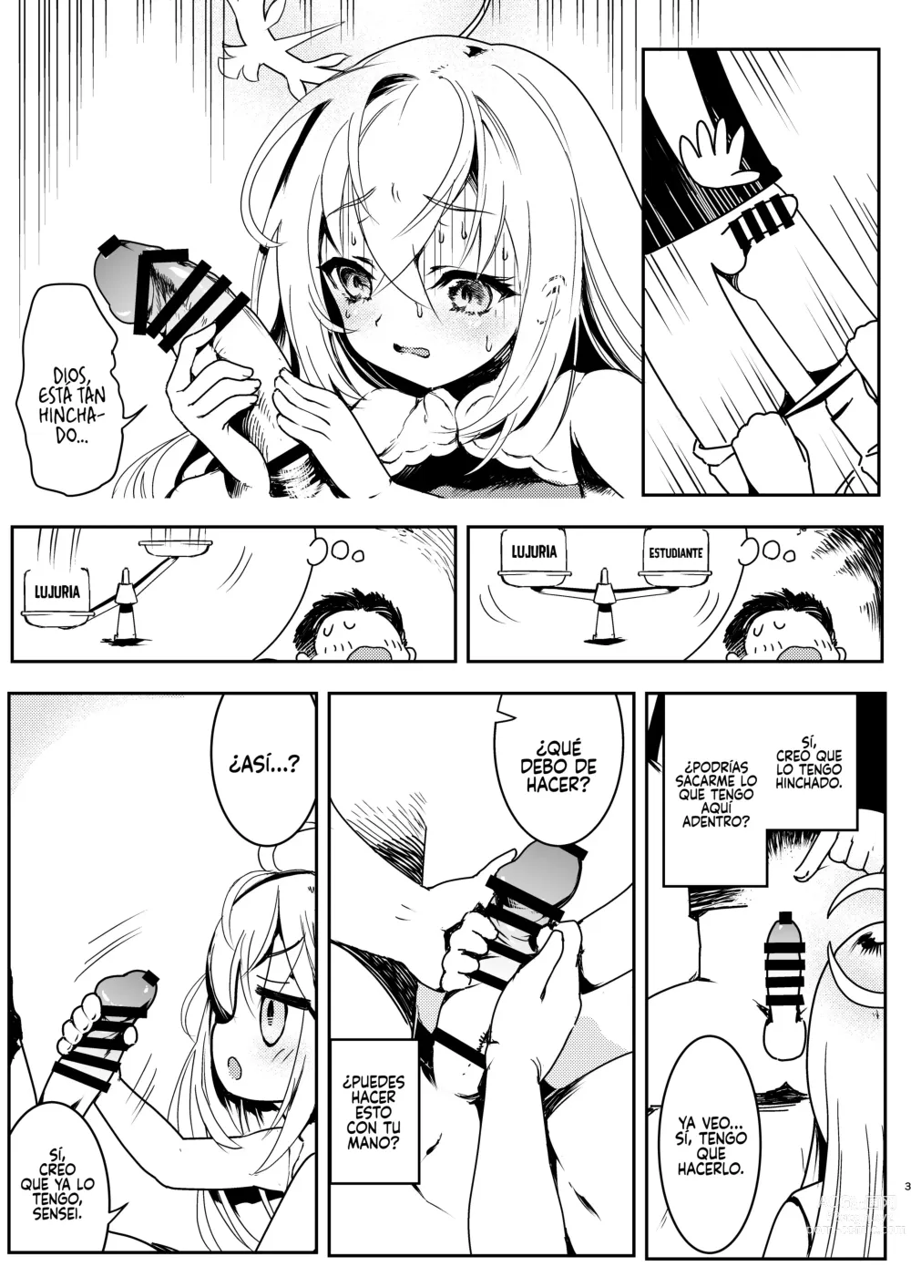 Page 4 of doujinshi Sensei, Oshiete Hoshii. - Teacher, I would like you to tell me.