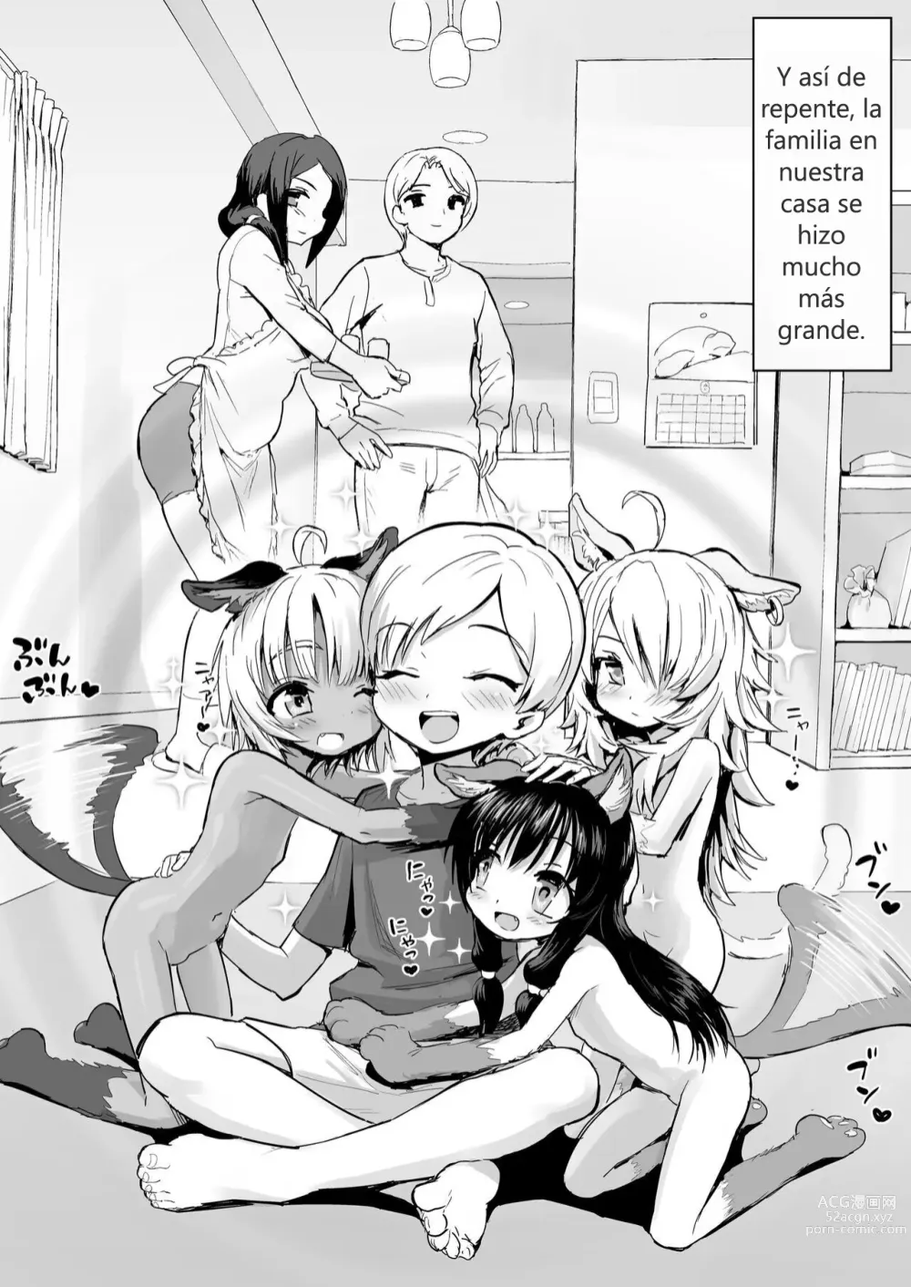 Page 4 of doujinshi Adored by Chubby Catgirls