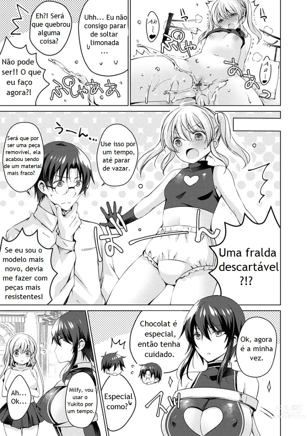 Page 102 of manga Android no Watashi ni Nenryou Hokyuu shite Kudasai