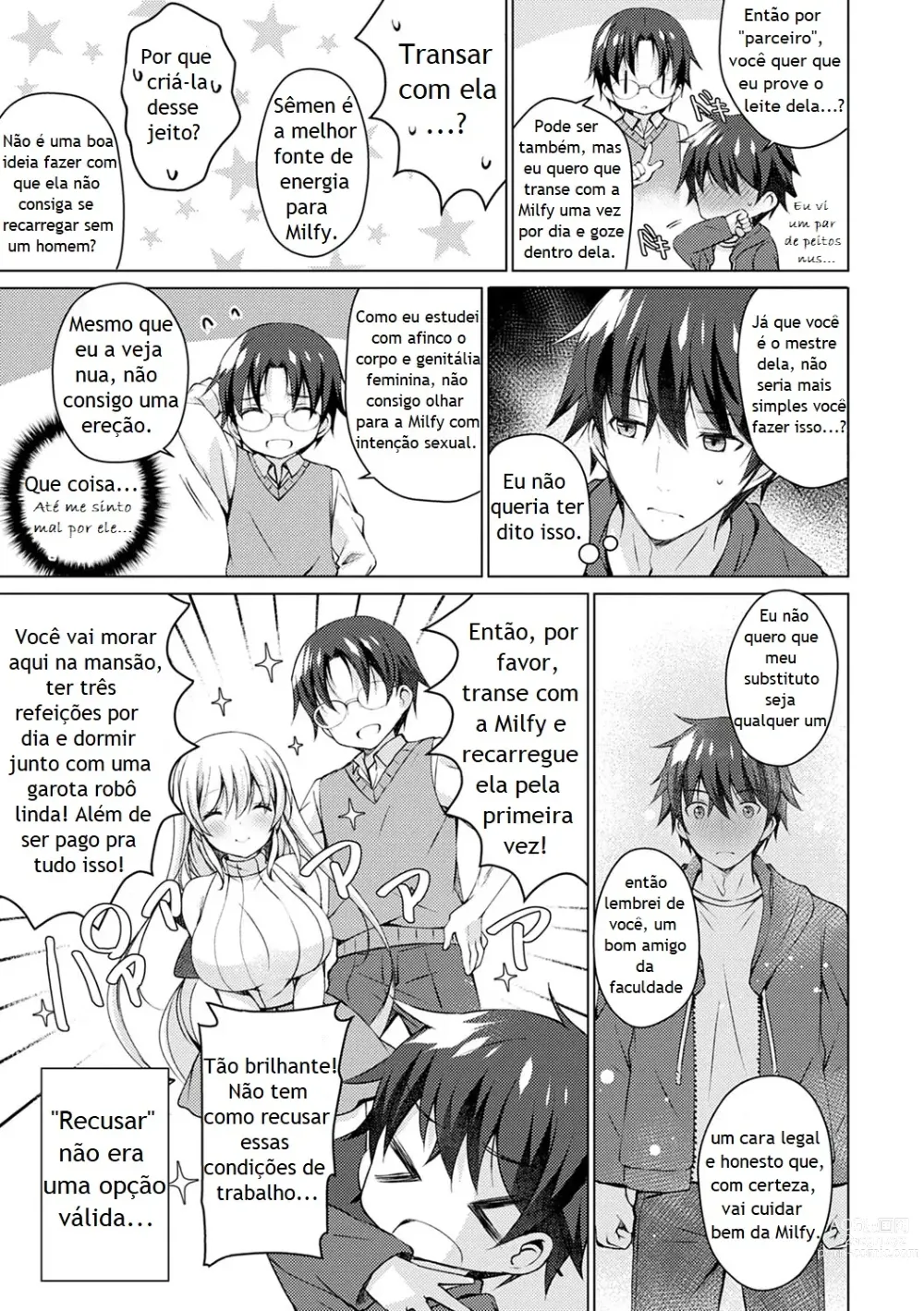 Page 18 of manga Android no Watashi ni Nenryou Hokyuu shite Kudasai