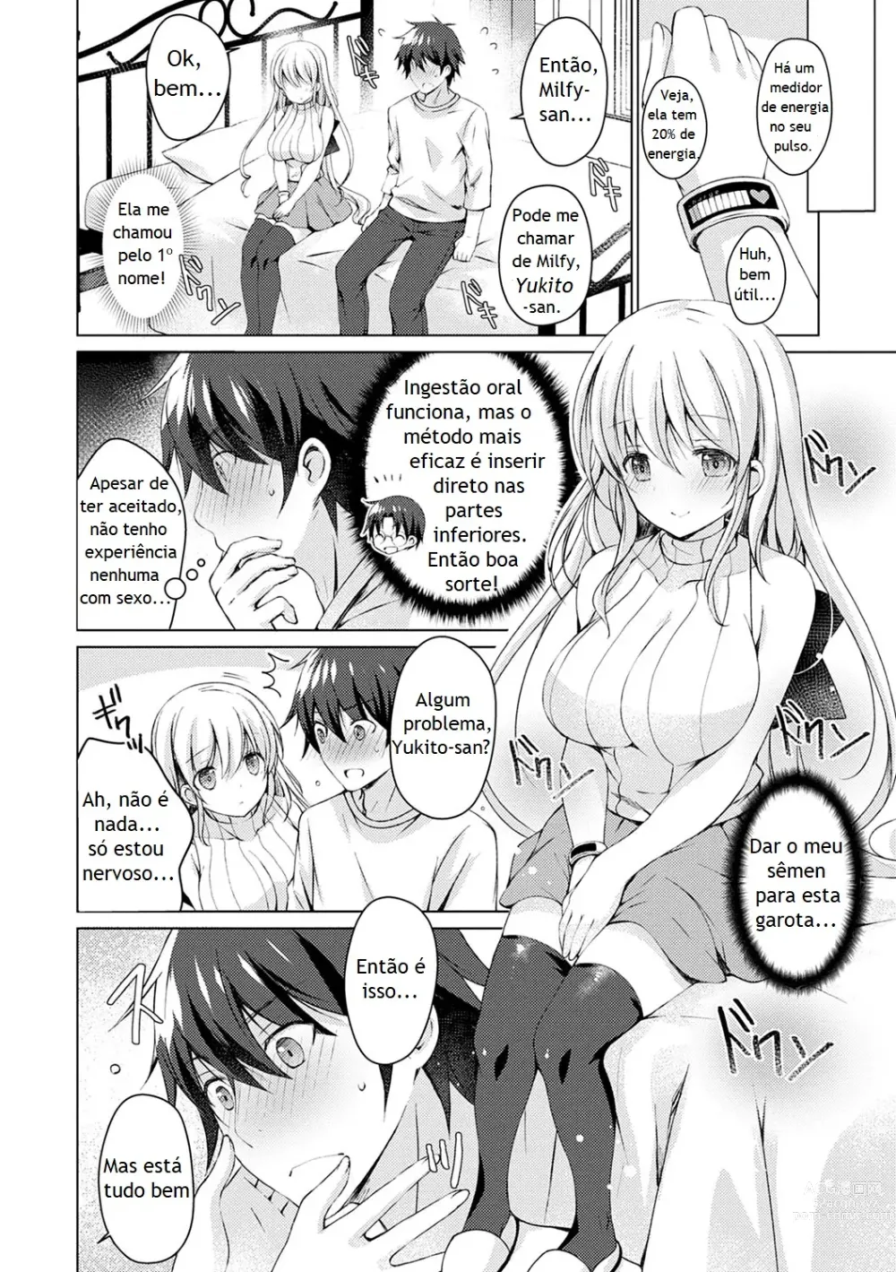 Page 19 of manga Android no Watashi ni Nenryou Hokyuu shite Kudasai