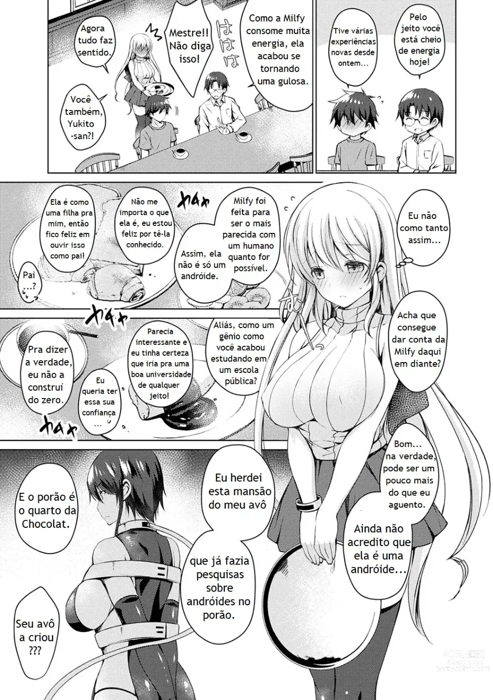 Page 50 of manga Android no Watashi ni Nenryou Hokyuu shite Kudasai