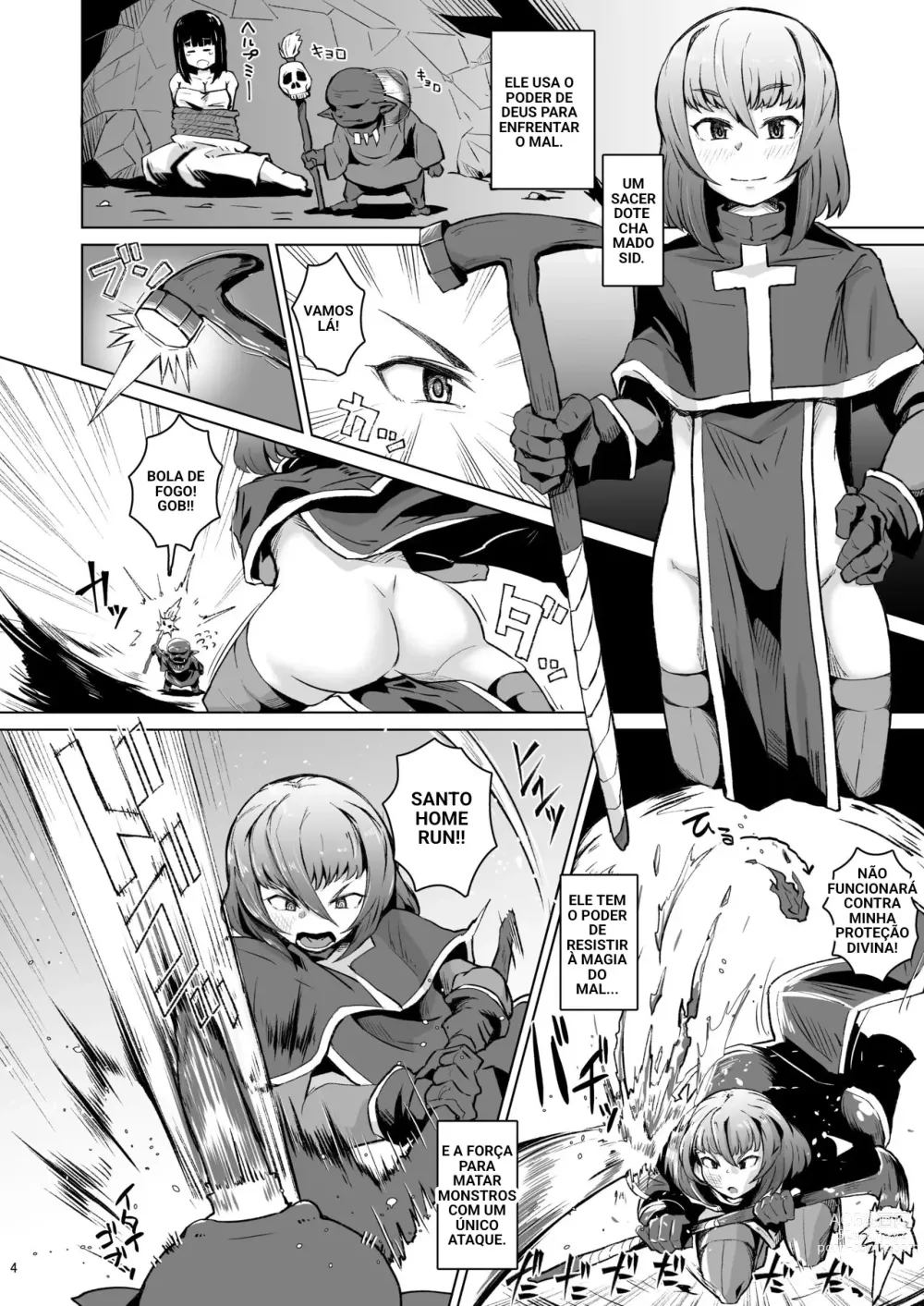 Page 2 of doujinshi Priest Hypnosis -Forcing Celibate Crossdressing Priest to Ejaculate-