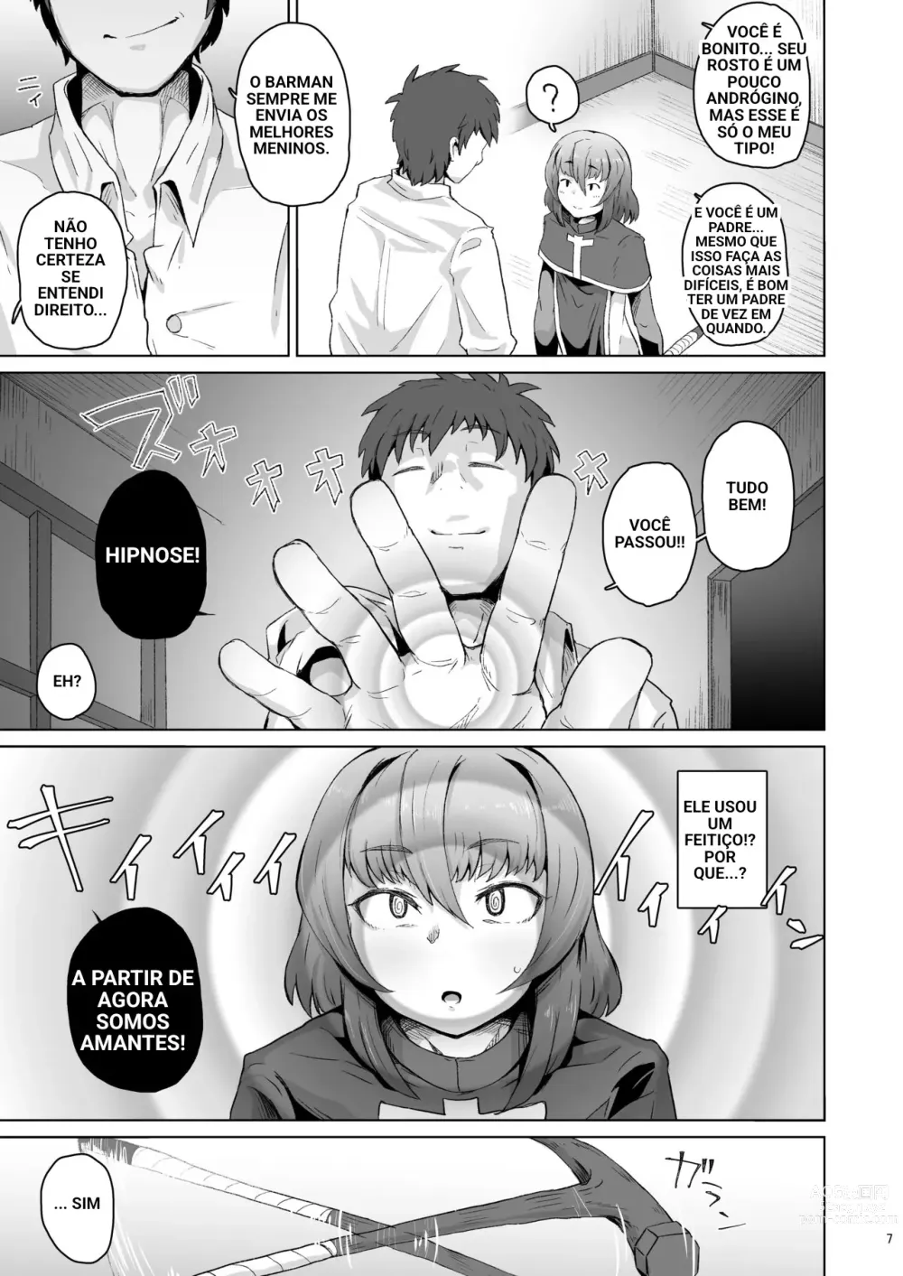 Page 5 of doujinshi Priest Hypnosis -Forcing Celibate Crossdressing Priest to Ejaculate-