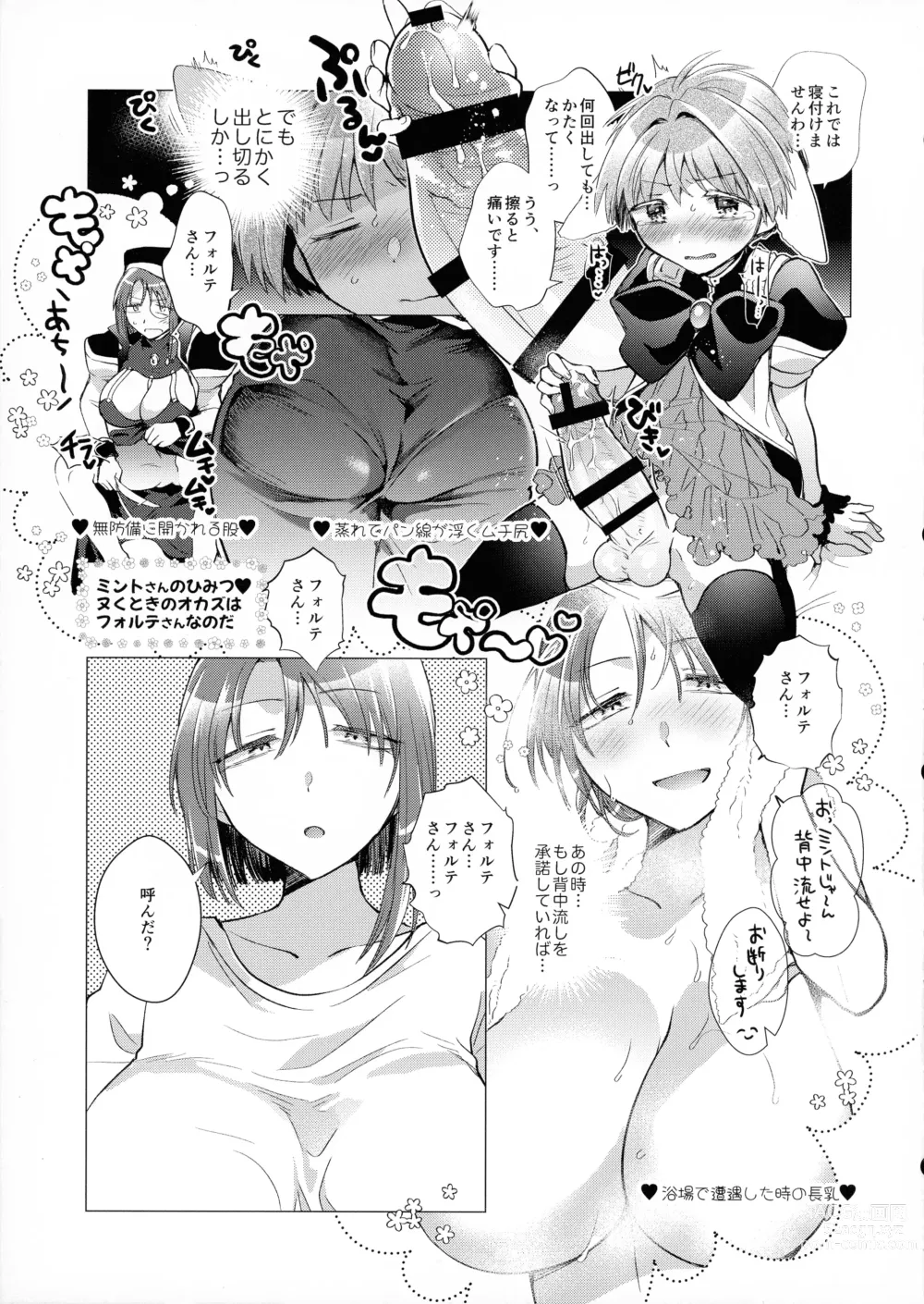 Page 4 of doujinshi Futanari Ojou-sama no Doutei Lotion Donburi ima dake Suppon Iri