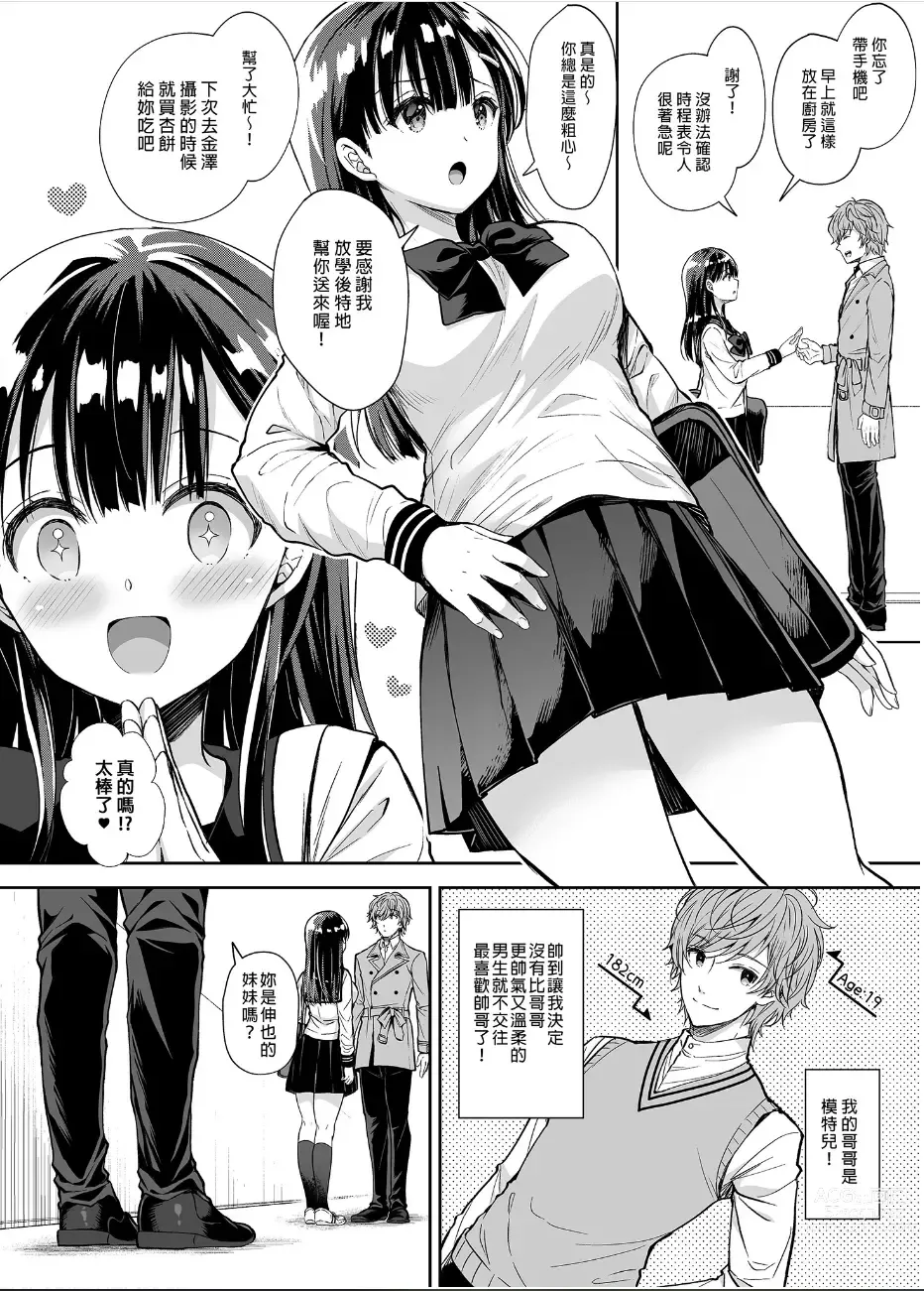 Page 4 of doujinshi ブラコンで巨乳な妹をつまみ食い｜我偷偷把兄控巨乳妹妹吃掉了