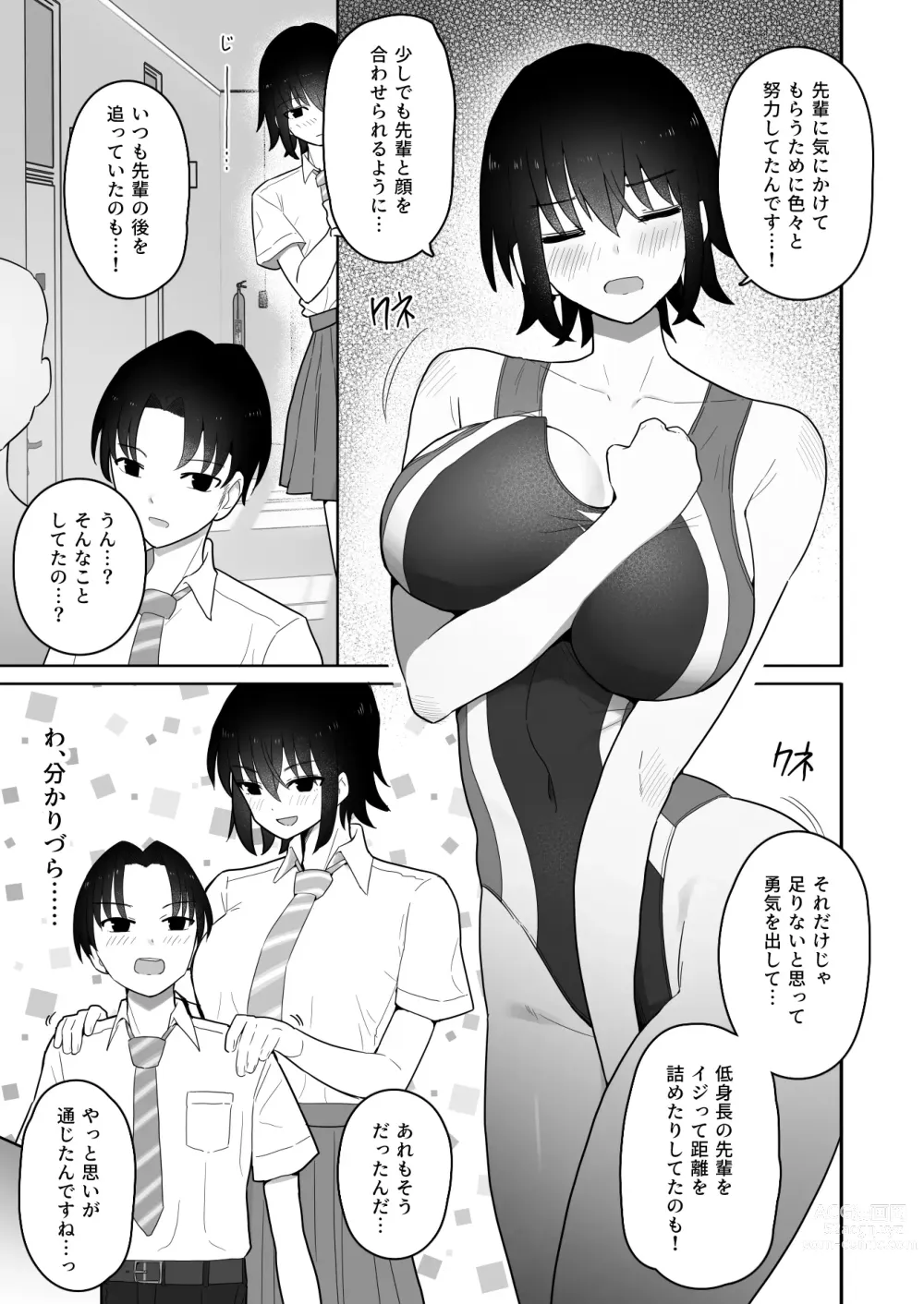 Page 10 of doujinshi Koushinchou de  Namaiki na Kouhai ga Jitsu wa  Kojirase Dosukebe de,  Boku no Koto ga Daisuki datta Hanashi