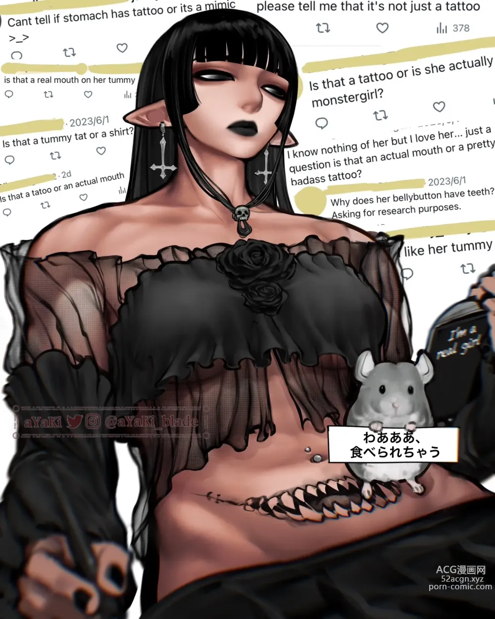 Page 11 of imageset Sylense - Goth Librarian