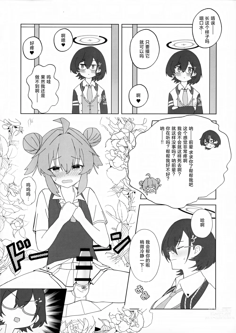 Page 7 of doujinshi 真纪酱的涩涩的事情 ～居然长出了欧金金!? 请帮帮我千寻前辈～