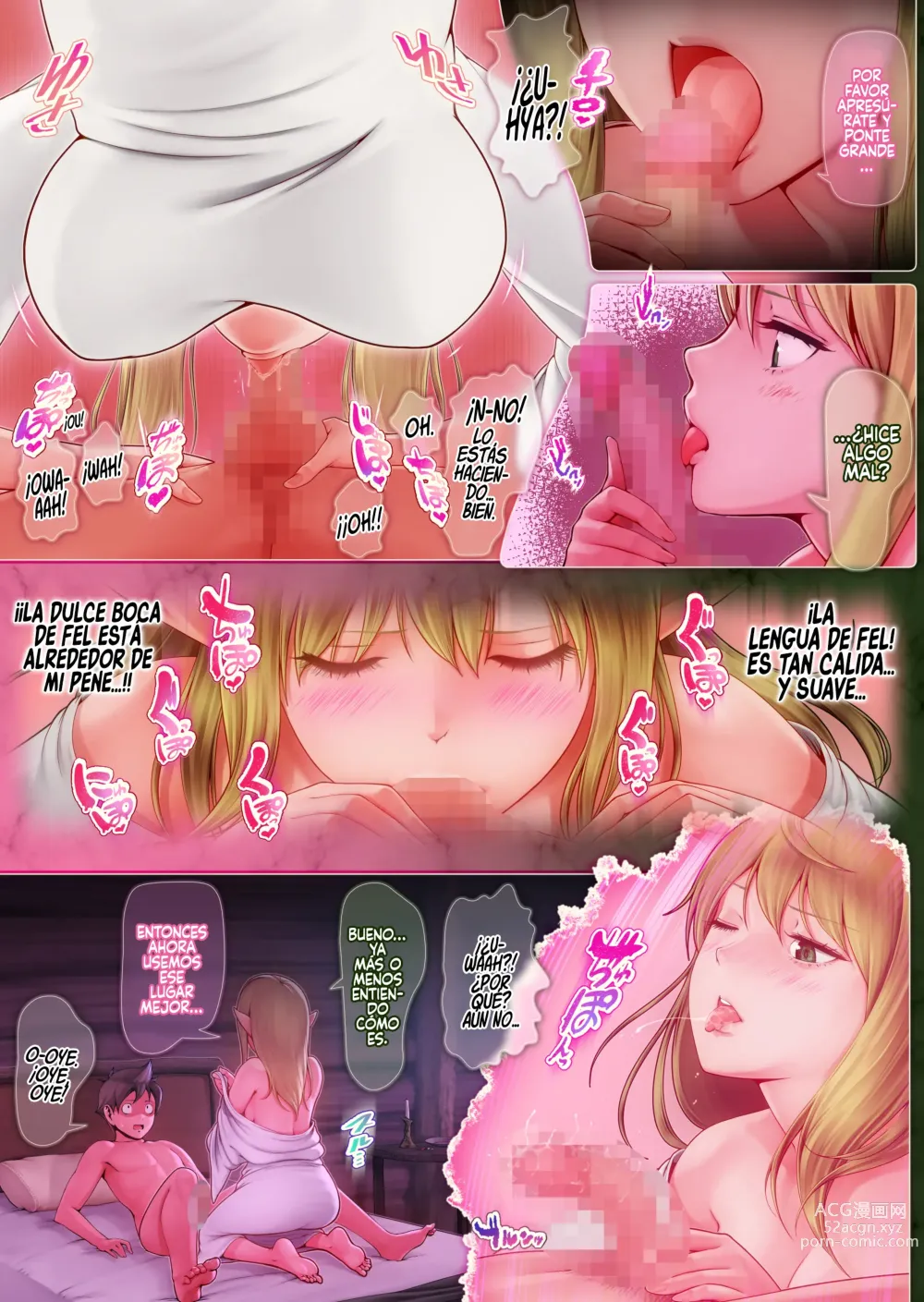 Page 31 of doujinshi Fel to Mana no Mori -Taieki de Tairyoku Kaifuku sasetekureru Bakunyuu Healer Elf-