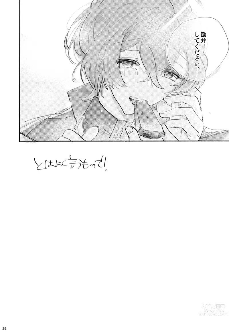 Page 28 of doujinshi To wa yoku ifu monode