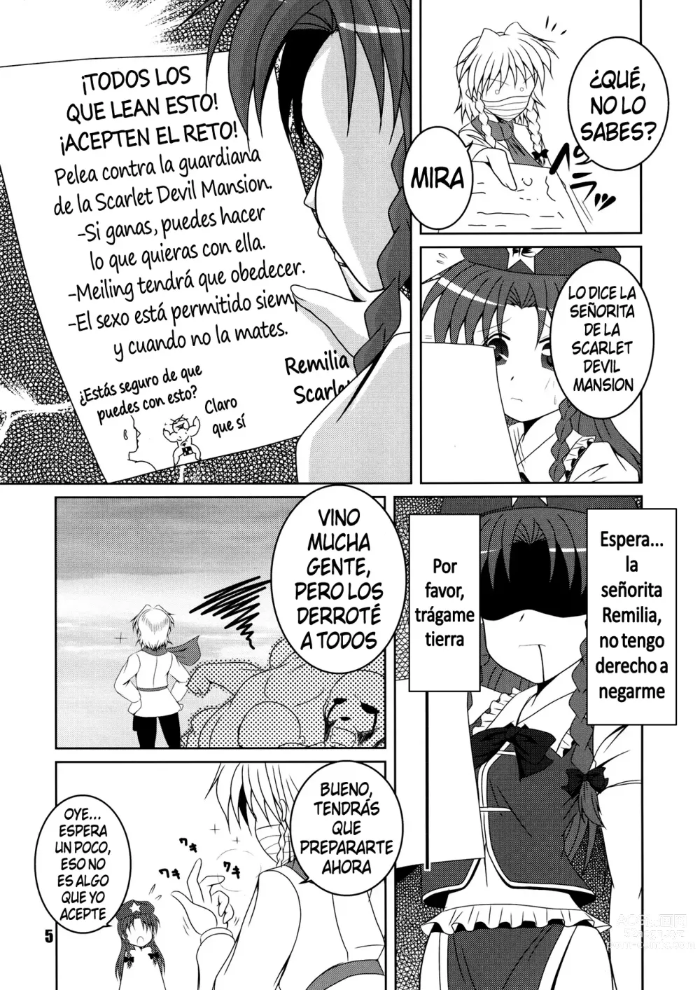 Page 5 of doujinshi Aruji kara no Otasshi desu.