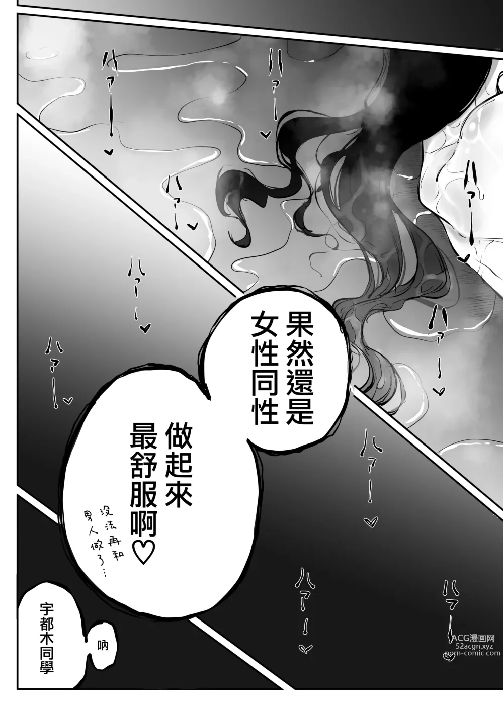 Page 28 of doujinshi 欲求不滿的女子和同班的放蕩辣妹一起瘋狂H的故事