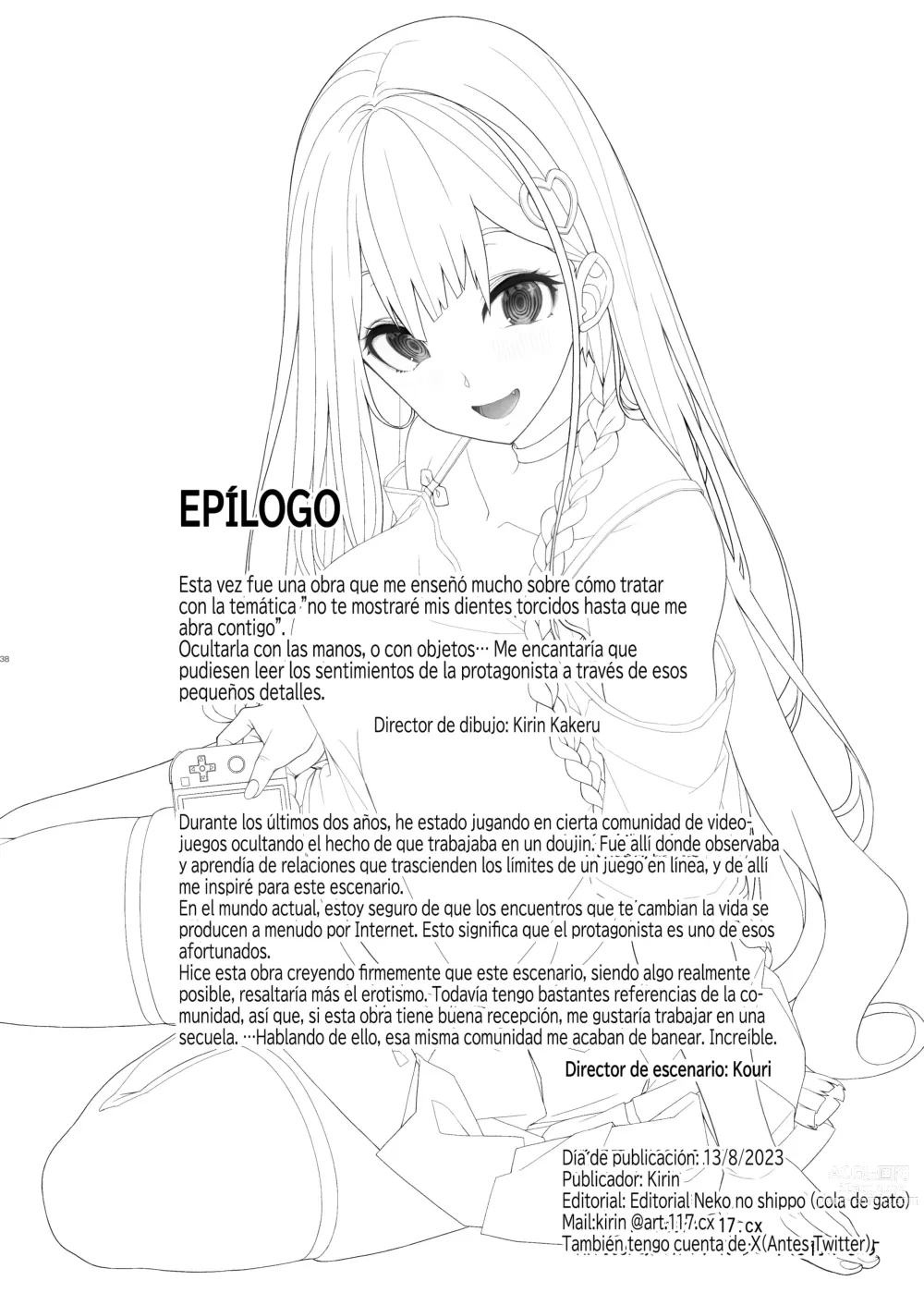 Page 37 of doujinshi Una Chica Sospechosa se Mete en mi Casa, Juega Videojuegos y Quiere Tener Sexo Conmigo