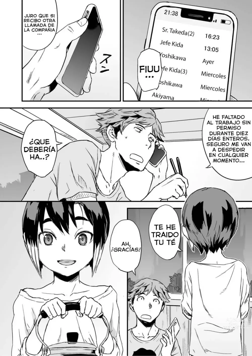 Page 5 of doujinshi Ippaku Nishoku, Otokonoko tsuki