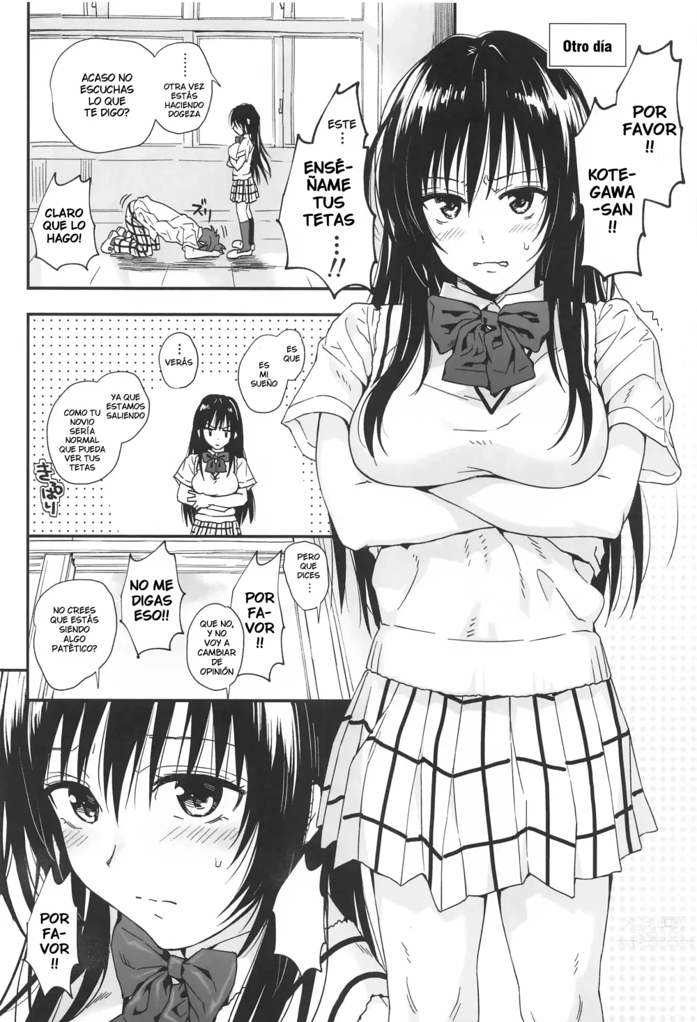 Page 6 of doujinshi To LOVE-Ru na Oppai -Oshi ni Yowai JK Kanojo-san-