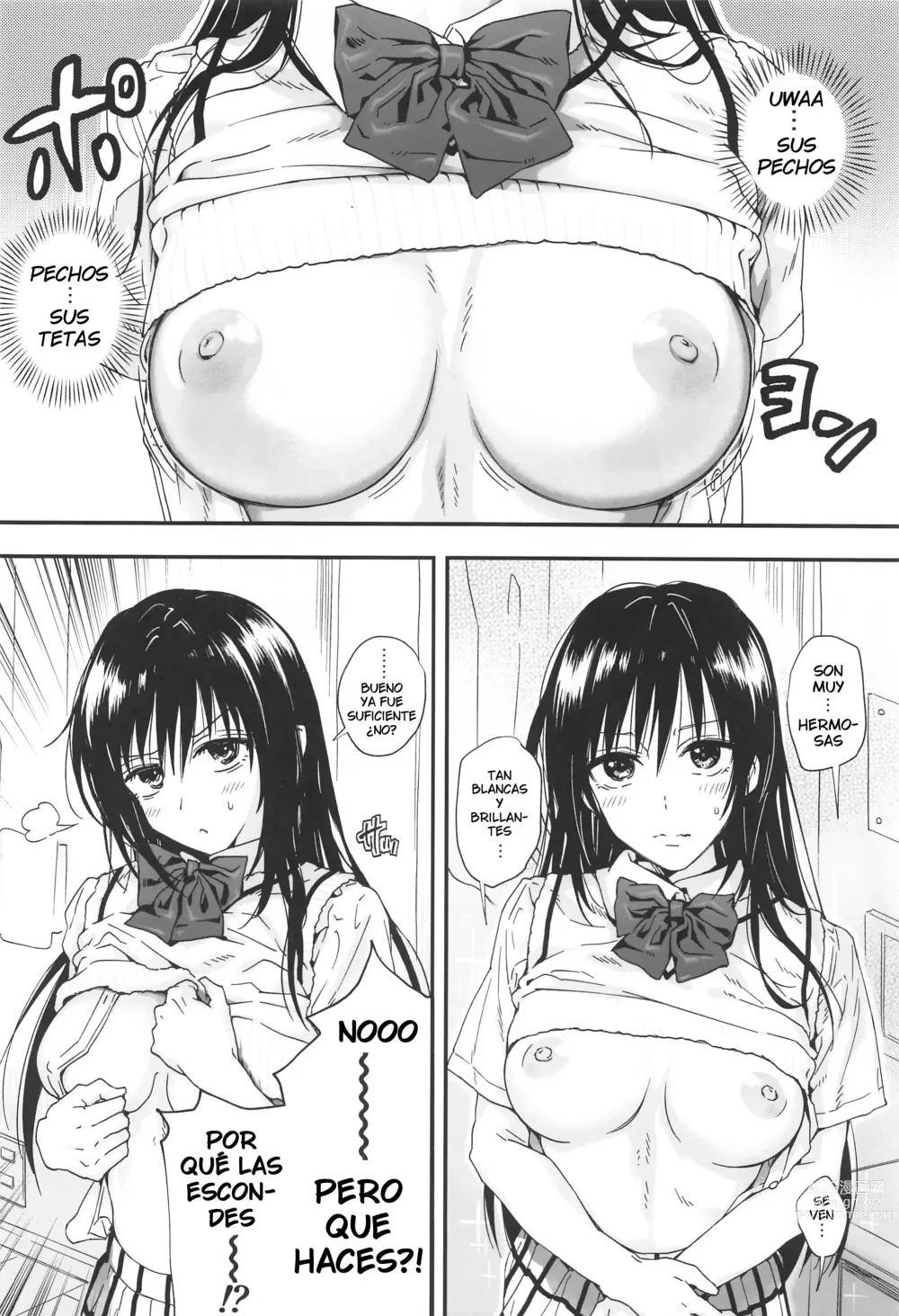 Page 8 of doujinshi To LOVE-Ru na Oppai -Oshi ni Yowai JK Kanojo-san-