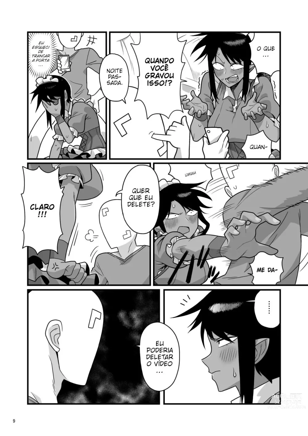 Page 9 of doujinshi Kuchi Warui-san no Yowami o Nigitte Iroiro Sasete Morau Hon