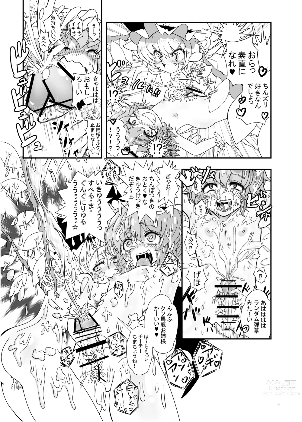 Page 33 of doujinshi Touhou Futanari Uke Goudou-shi