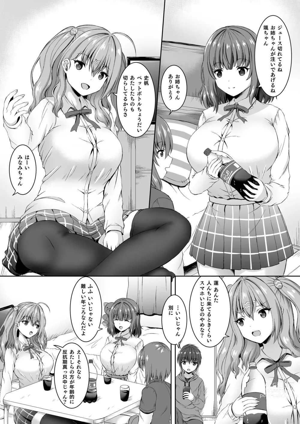 Page 2 of doujinshi Jisshi JK to Tomo Ane JK o Nando mo Koukan Amaicha Swapping Doutei Fudeoroshi