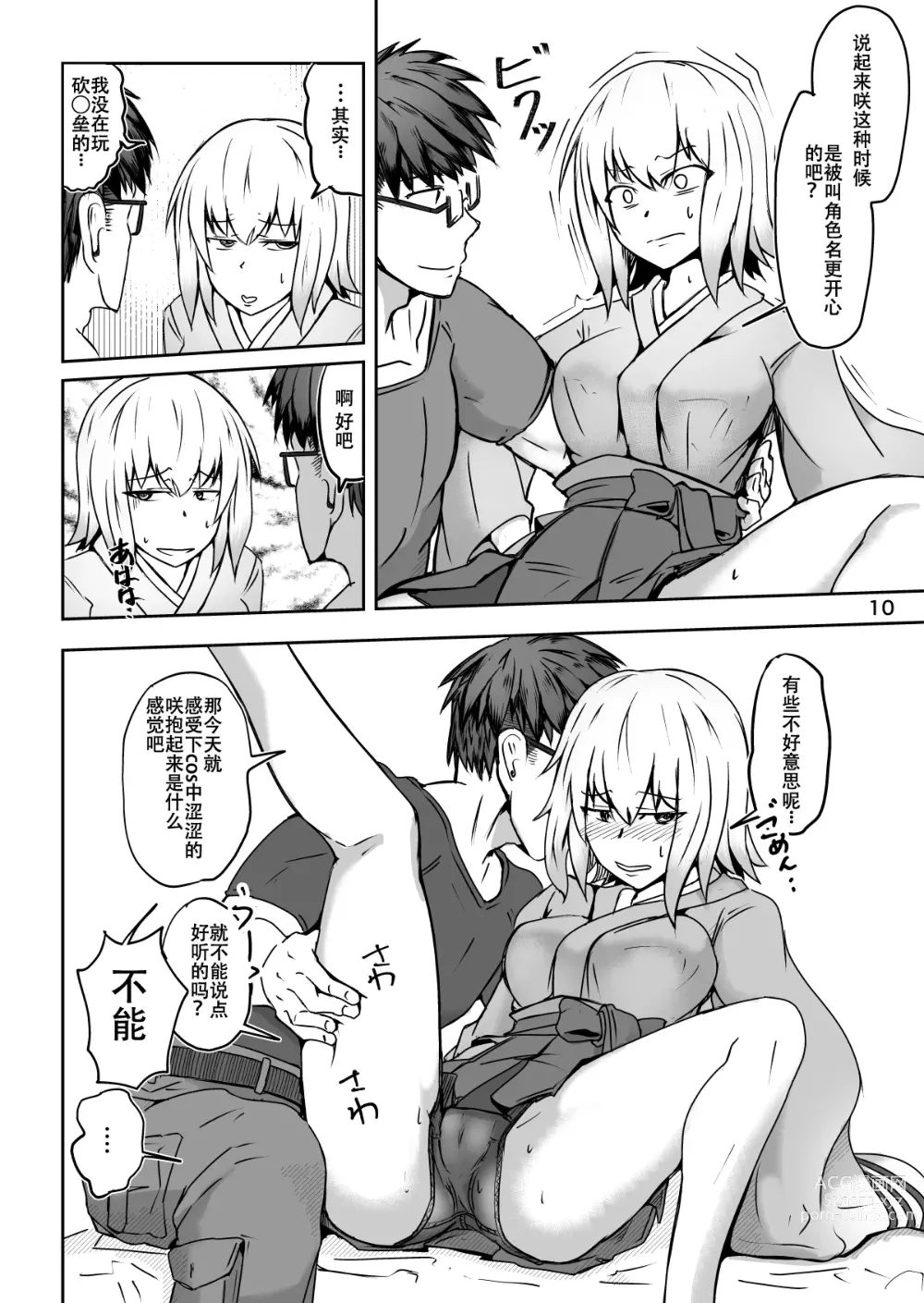 Page 10 of doujinshi Cosplay Uriko no Otomodachi: Event-zennya sex!