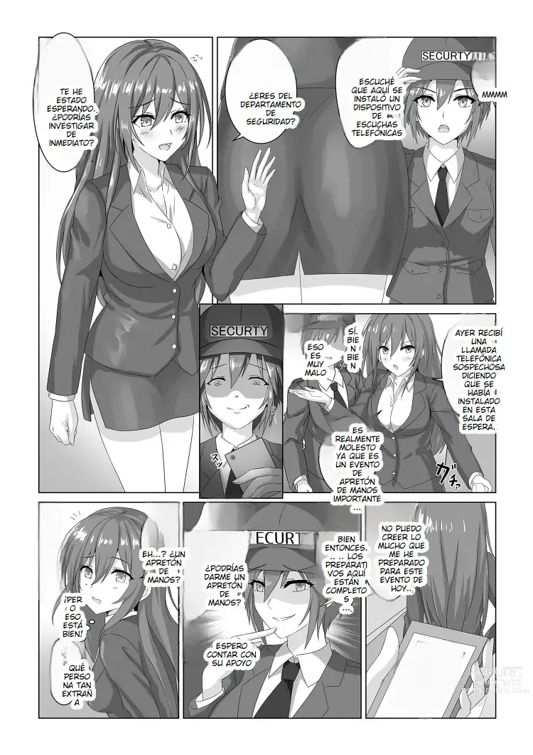 Page 1 of doujinshi Reportaje del evento de apretón de manos ~Un criminal que posee idols~