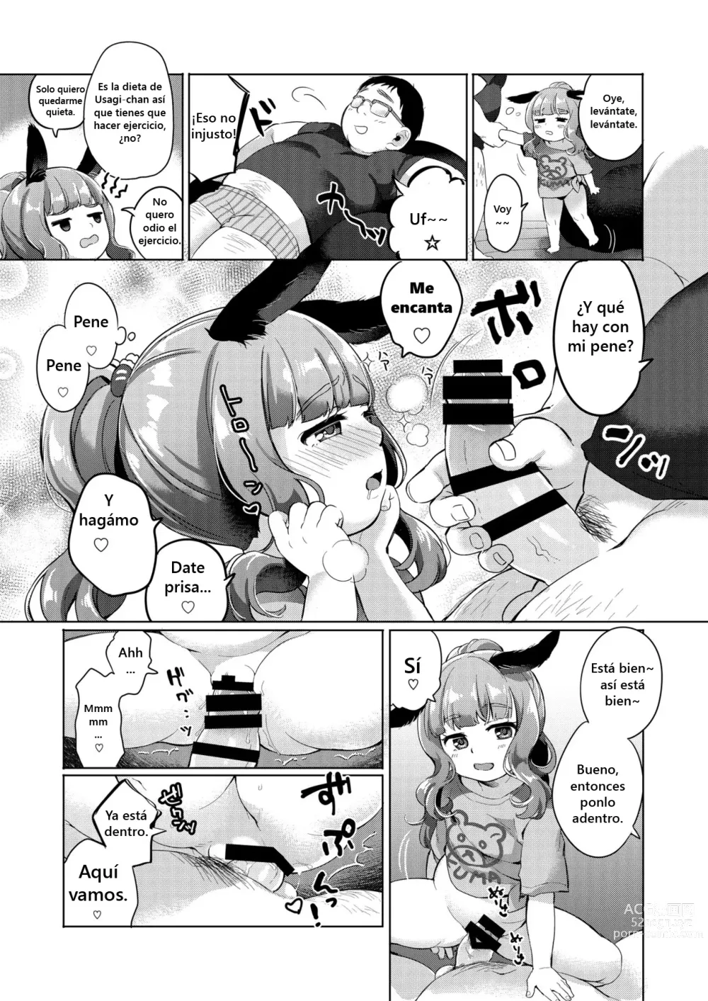 Page 3 of doujinshi Uchi no Pet ga Debuttekita node Diet Saseta