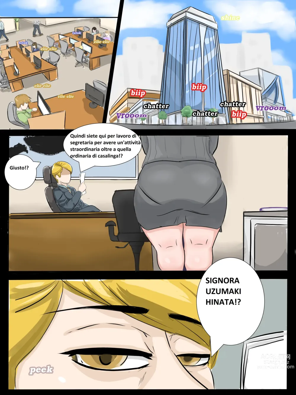 Page 5 of doujinshi Hinata trova lavoro