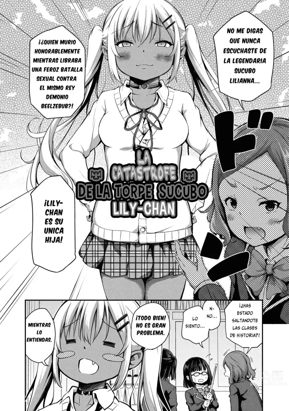 Page 2 of manga La Catastrofe de la Torpe Sucubo Lily-chan (decensored)